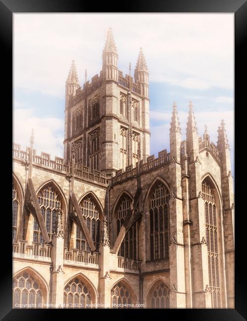 Bath Abbey tower Framed Print by Mehul Patel