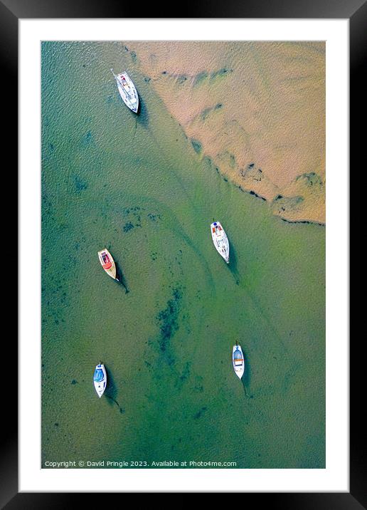 River Aln Estuary Framed Mounted Print by David Pringle