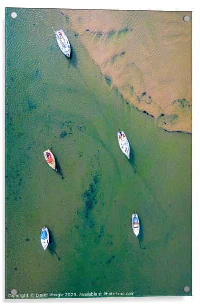 River Aln Estuary Acrylic by David Pringle