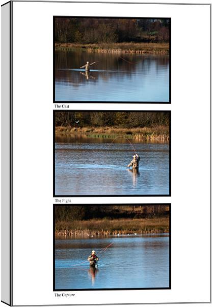 The Thrill of Fly Fishing Canvas Print by Steve Purnell