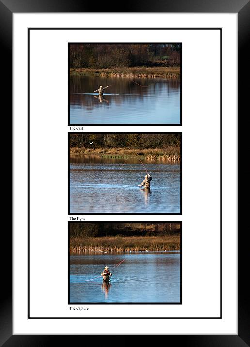 The Thrill of Fly Fishing Framed Mounted Print by Steve Purnell