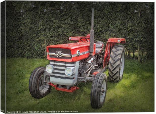 "Fiery Farming Force" Canvas Print by Kevin Maughan