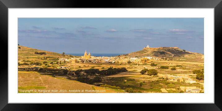 Ghasri village Gozo Framed Mounted Print by Margaret Ryan