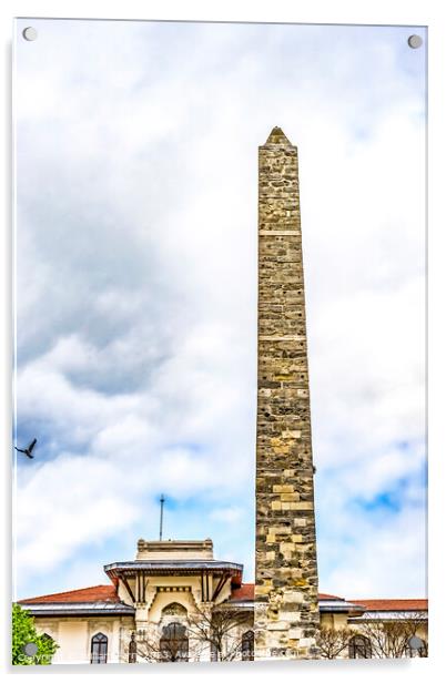 Walled Obelisk Hippodrome Istanbul Turkey Acrylic by William Perry