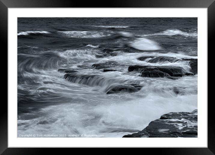 "Eternal Dance: Captivating Long Exposure Seascape Framed Mounted Print by Tom McPherson
