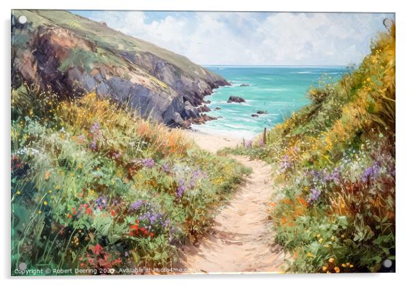 pathway to the sea Acrylic by Robert Deering