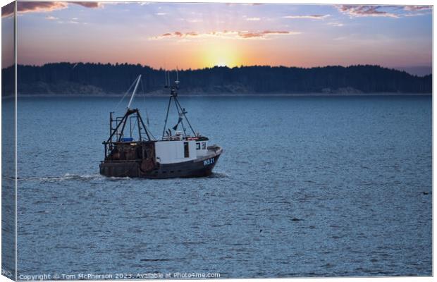 Serene Waters of Moray Firth Canvas Print by Tom McPherson