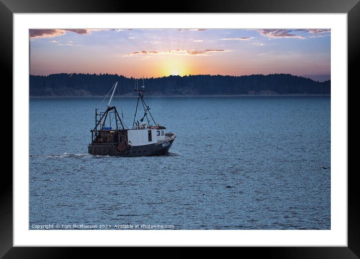 Serene Waters of Moray Firth Framed Mounted Print by Tom McPherson