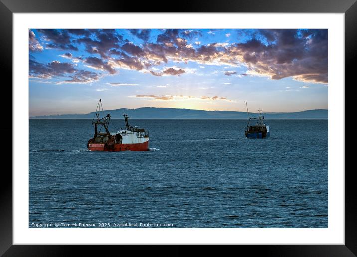 "Nautical Serenity" Framed Mounted Print by Tom McPherson