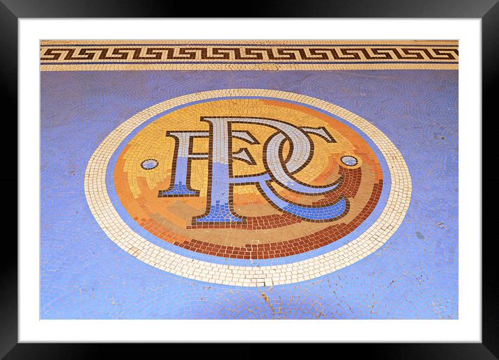 Rangers Football Club crest mosaic Framed Mounted Print by Allan Durward Photography