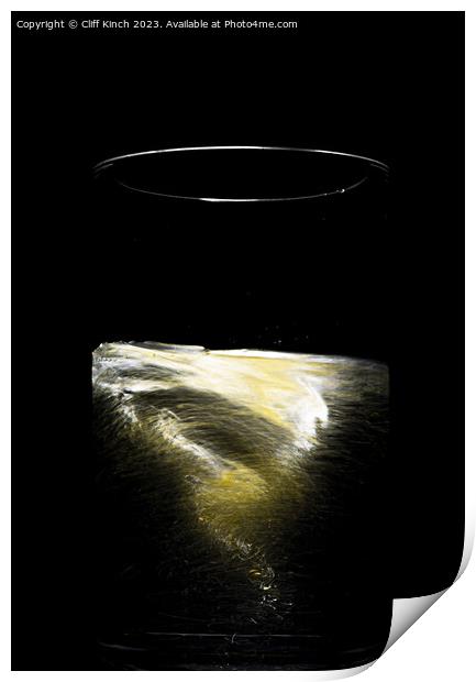 The Enchanting Dance of Oil and Water Print by Cliff Kinch