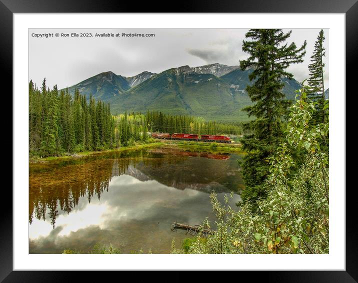Serene Reflections: A Tranquil Nature Landscape Framed Mounted Print by Ron Ella
