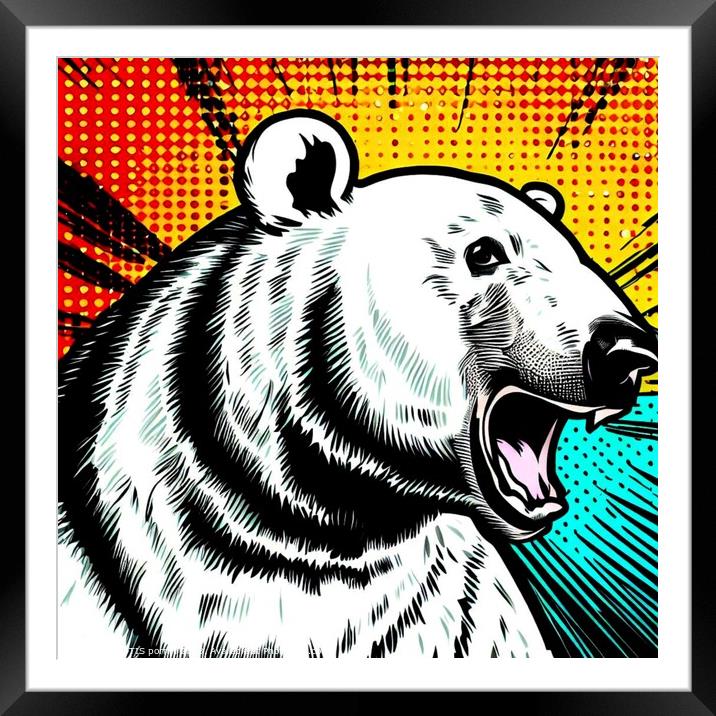 POLAR BEAR 15 Framed Mounted Print by OTIS PORRITT