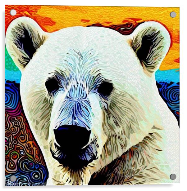 POLAR BEAR 4 Acrylic by OTIS PORRITT