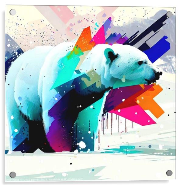POLAR BEAR 6 Acrylic by OTIS PORRITT