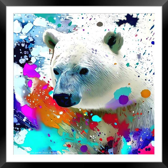 POLAR BEAR 7 Framed Mounted Print by OTIS PORRITT