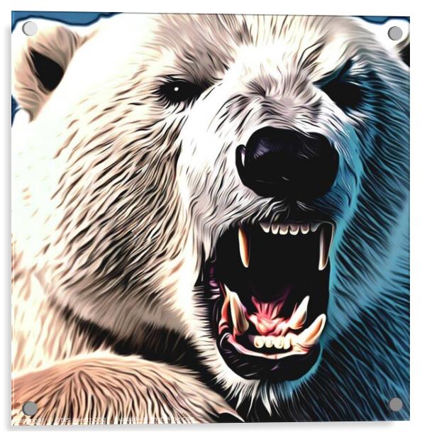 POLAR BEAR 17 Acrylic by OTIS PORRITT