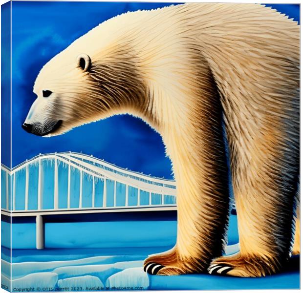 POLAR BEAR 22 Canvas Print by OTIS PORRITT
