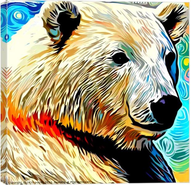POLAR BEAR Canvas Print by OTIS PORRITT