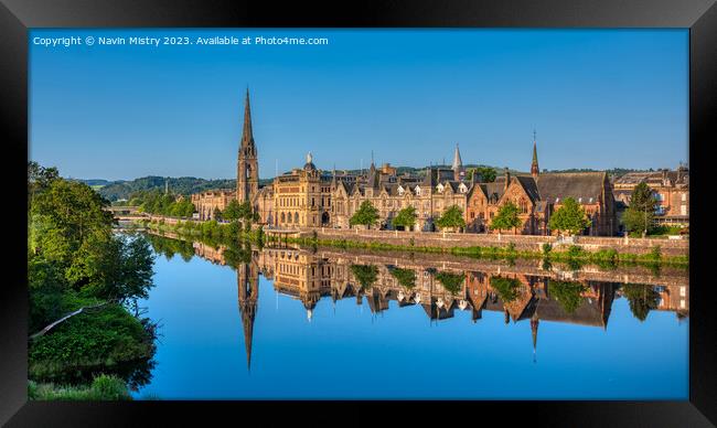 Perth Reflections  Framed Print by Navin Mistry