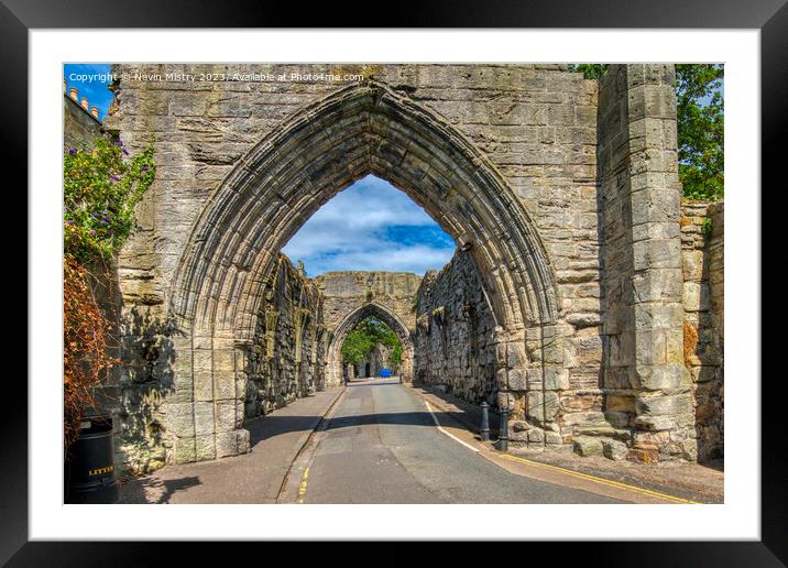 St. Andrews Cathedral Walls, Fife, Scotland Framed Mounted Print by Navin Mistry