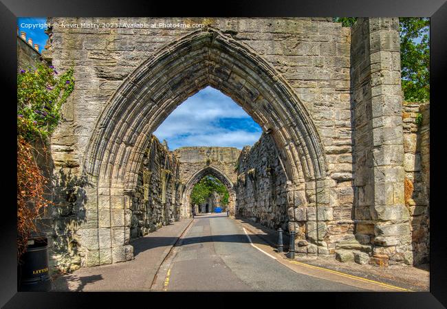 St. Andrews Cathedral Walls, Fife, Scotland Framed Print by Navin Mistry