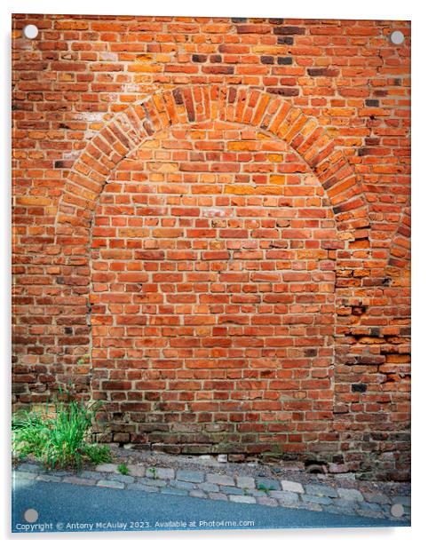Bricked Up Doorway Arch Acrylic by Antony McAulay