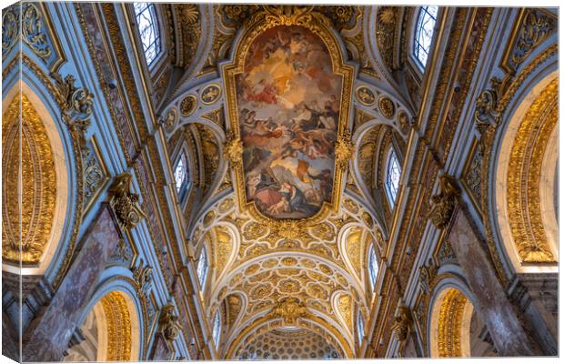 Church of St Louis of the French Ceiling Canvas Print by Artur Bogacki
