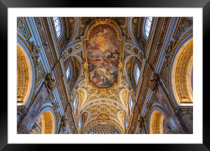 Church of St Louis of the French Ceiling Framed Mounted Print by Artur Bogacki
