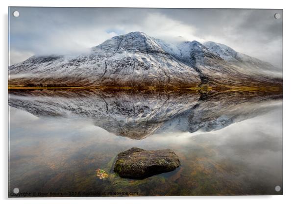 Loch Etive Reflection Acrylic by Dave Bowman