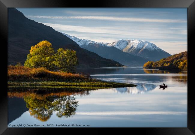 Autumn on Loch Leven Framed Print by Dave Bowman