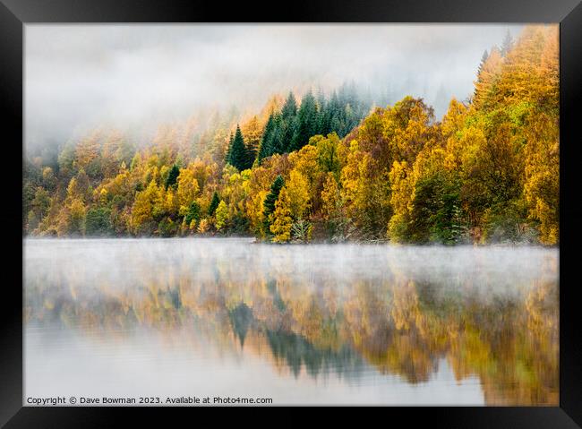 Autumn Mist Framed Print by Dave Bowman
