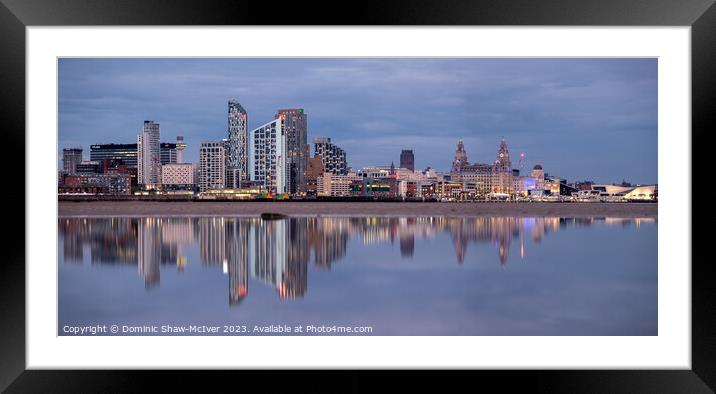 Liverpool in a pool Framed Mounted Print by Dominic Shaw-McIver