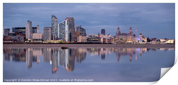 Liverpool in a pool Print by Dominic Shaw-McIver