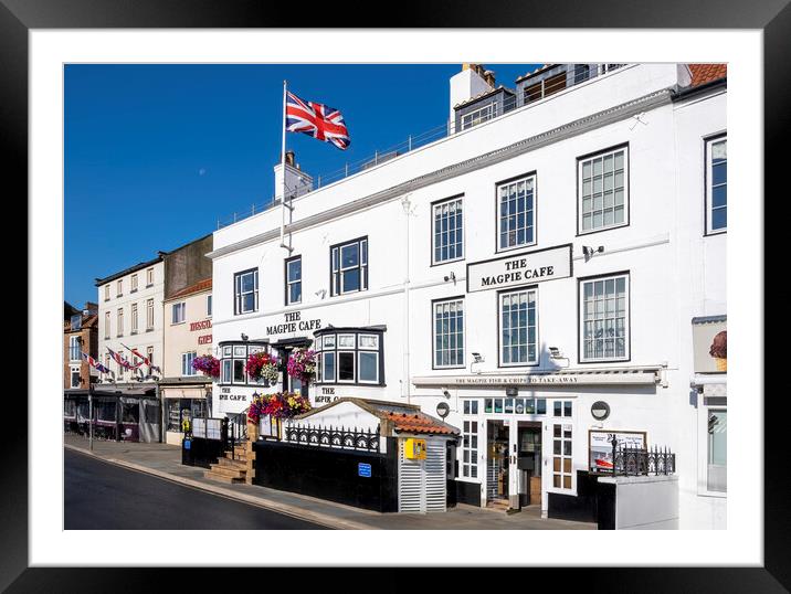 The Magpie Cafe Whitby Framed Mounted Print by Tim Hill