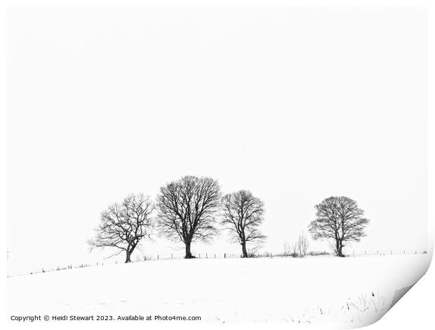Ethereal Winter Wonderland Print by Heidi Stewart