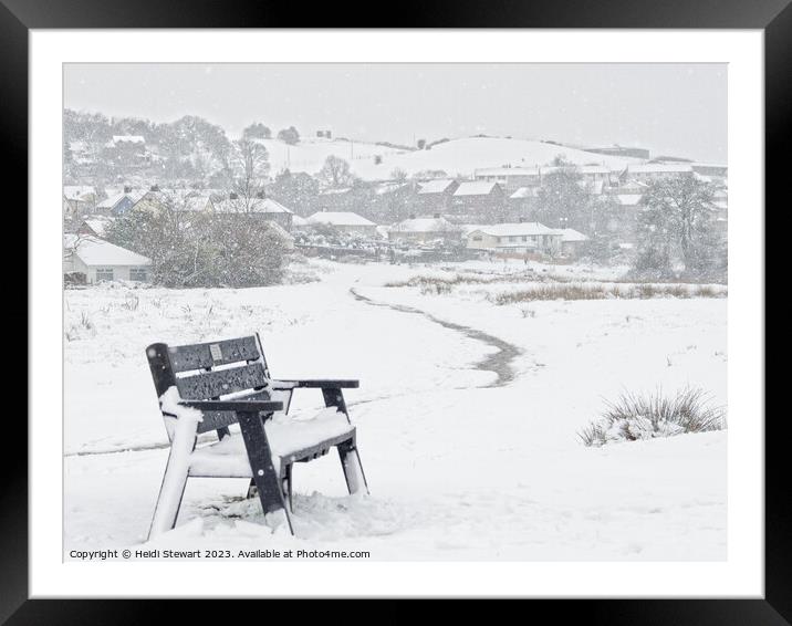 Snowy Serenity Framed Mounted Print by Heidi Stewart