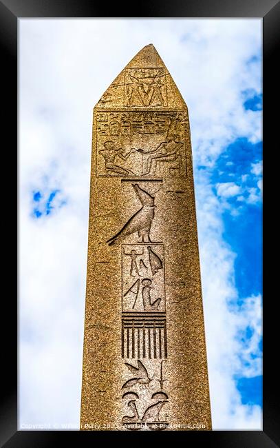 Egyptian Obelisk Pillar of Theodosius Hippodrome Istanbul Turkey Framed Print by William Perry