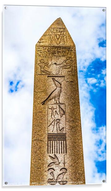 Egyptian Obelisk Pillar of Theodosius Hippodrome Istanbul Turkey Acrylic by William Perry