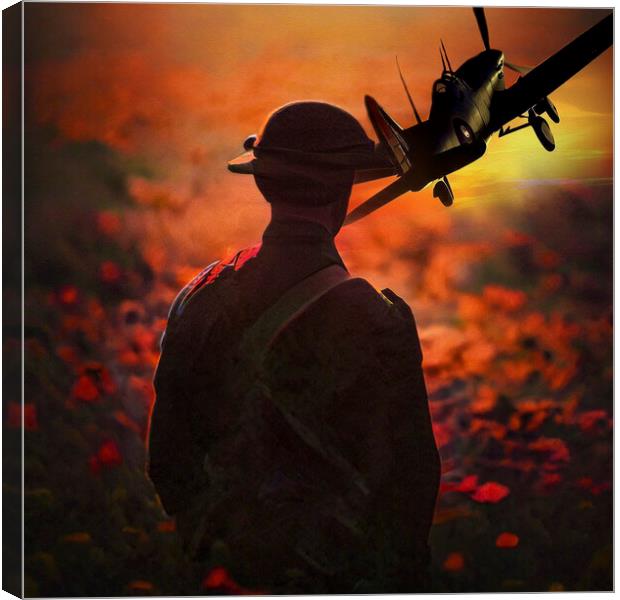 remembering and honoring those who have sacrificed Canvas Print by kathy white