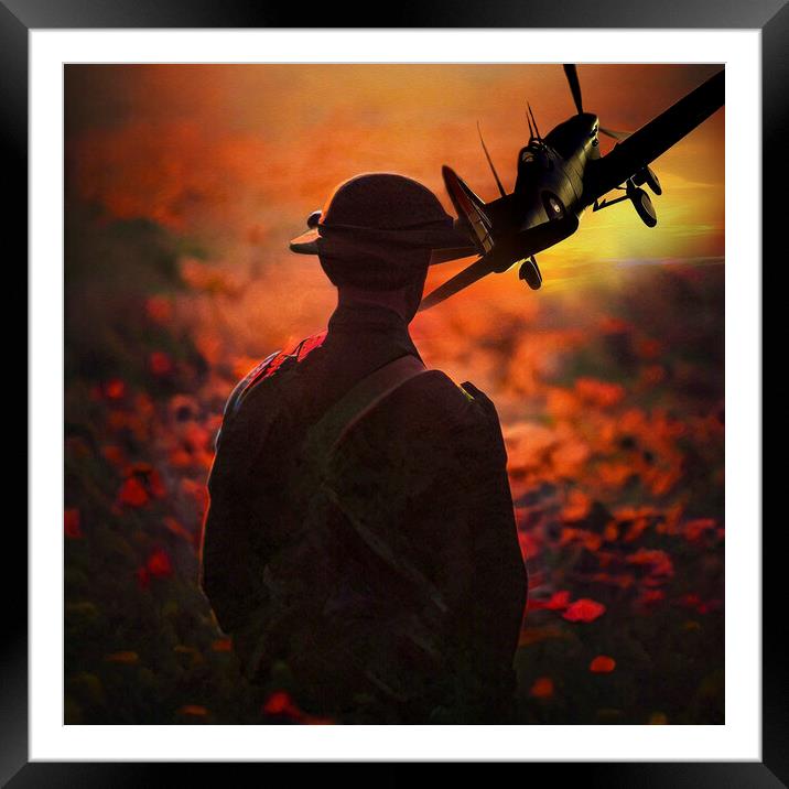  lest we forget Framed Mounted Print by kathy white