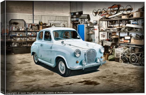 "Timeless Elegance: Captivating Austin A35" Canvas Print by Kevin Maughan