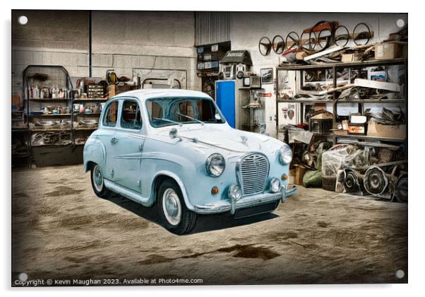 "Timeless Elegance: Captivating Austin A35" Acrylic by Kevin Maughan