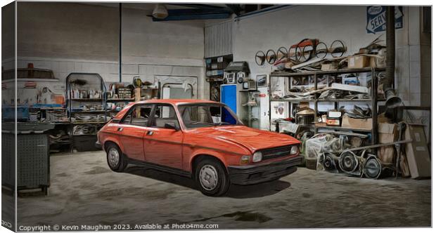 "Timeless Elegance: Red Austin Allegro" Canvas Print by Kevin Maughan