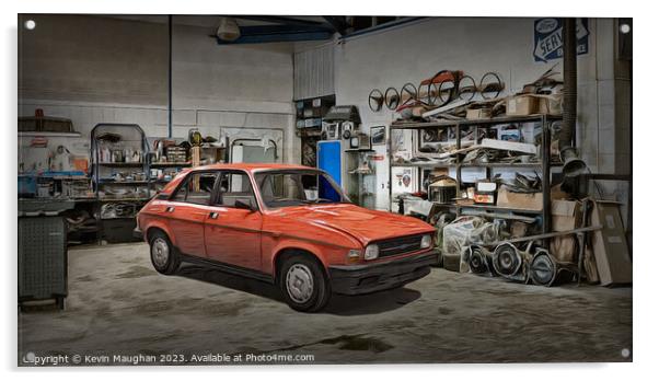 "Timeless Elegance: Red Austin Allegro" Acrylic by Kevin Maughan