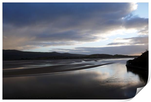 Dwyryd estuary, winter afternoon Print by Paul Boizot