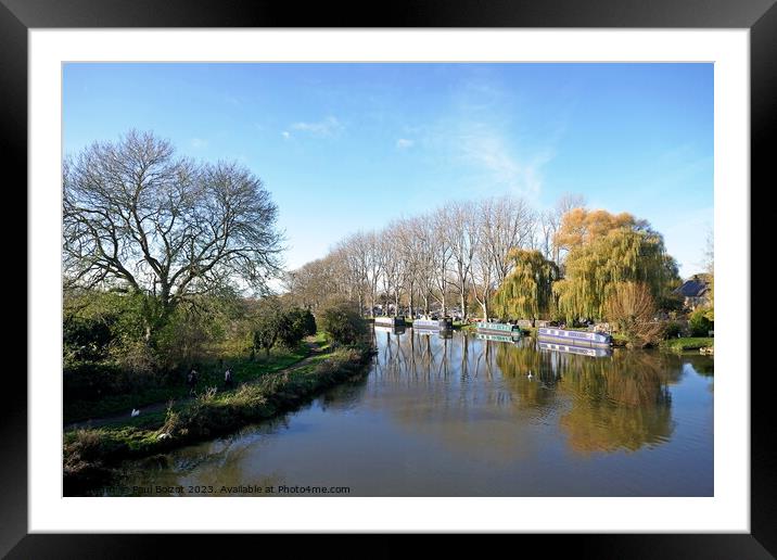 River Thames at Lechlade Framed Mounted Print by Paul Boizot