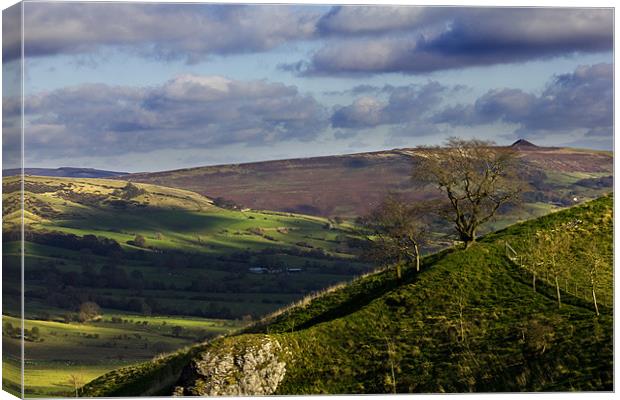 A Distant Win Hill Canvas Print by Darren Burroughs