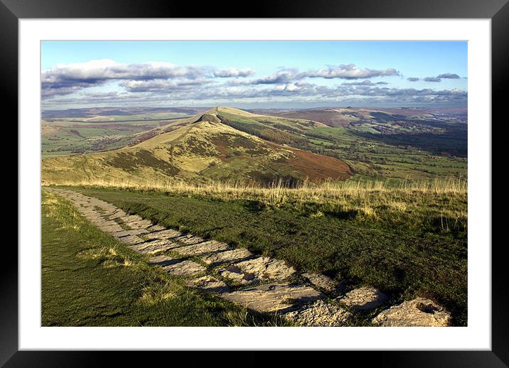 The Great Ridge Derbyshire Framed Mounted Print by Darren Burroughs