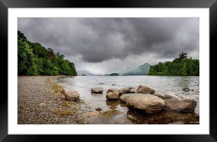 Derwent Water Framed Mounted Print by Maggie McCall